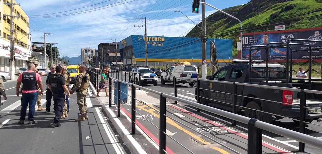 Avenida Leitão da Silva em Vitória (Foto: Reprodução/TV Gazeta) Avenida Leitão da Silva em Vitória