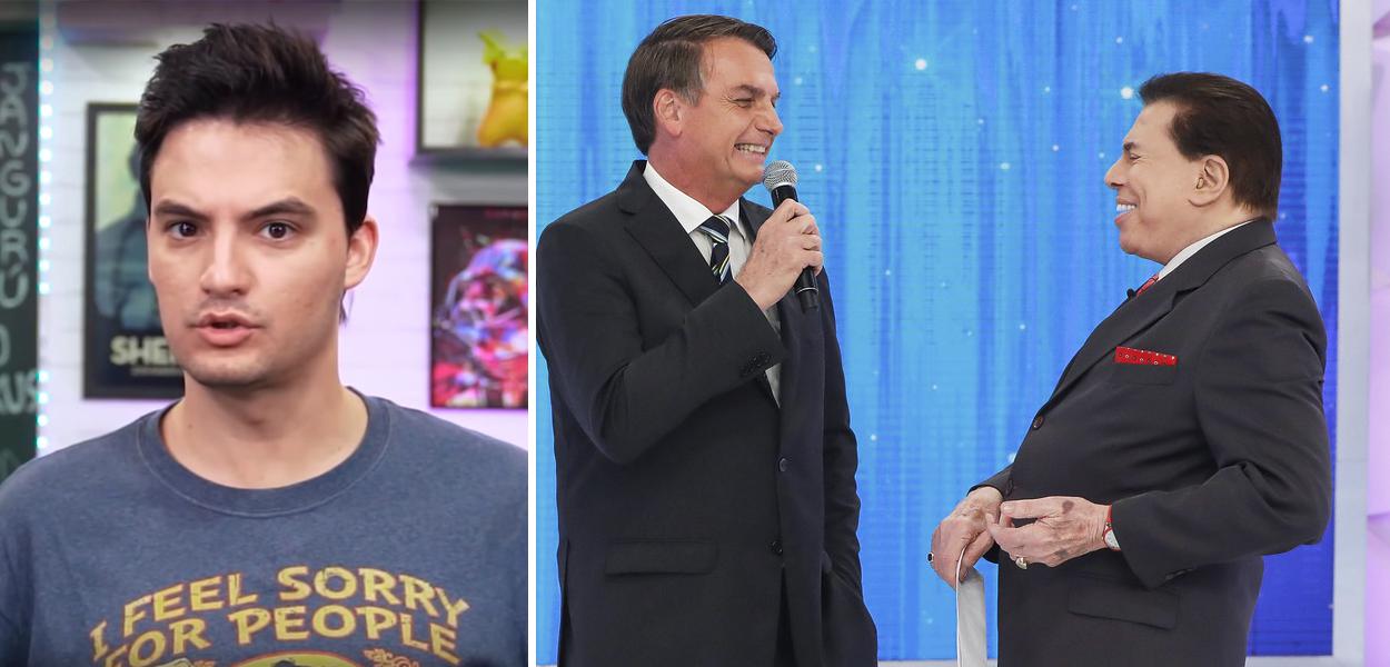 Felipe Neto; Jair Bolsonaro e Silvio Santos (Foto: Reprodução | Alan Santos/PR) Felipe Neto; Jair Bolsonaro e Silvio Santos
