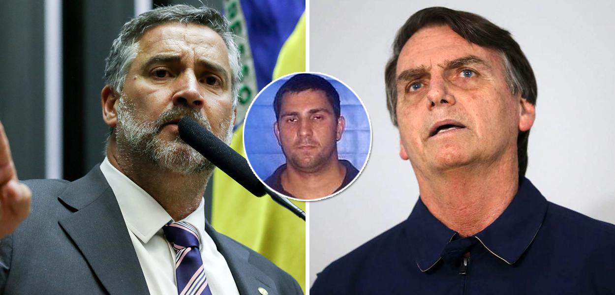 Paulo Pimenta, Adriano da Nóbrega e Jair Bolsonaro (Foto: Divulgação) Paulo Pimenta, Adriano da Nóbrega e Jair Bolsonaro