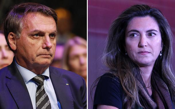 Jair Bolsonaro e Patricia Campos Mello (Foto: Carolina Antunes/PR | Rick Reinhard/Inter-American Dialogue) Jair Bolsonaro e Patricia Campos Mello
