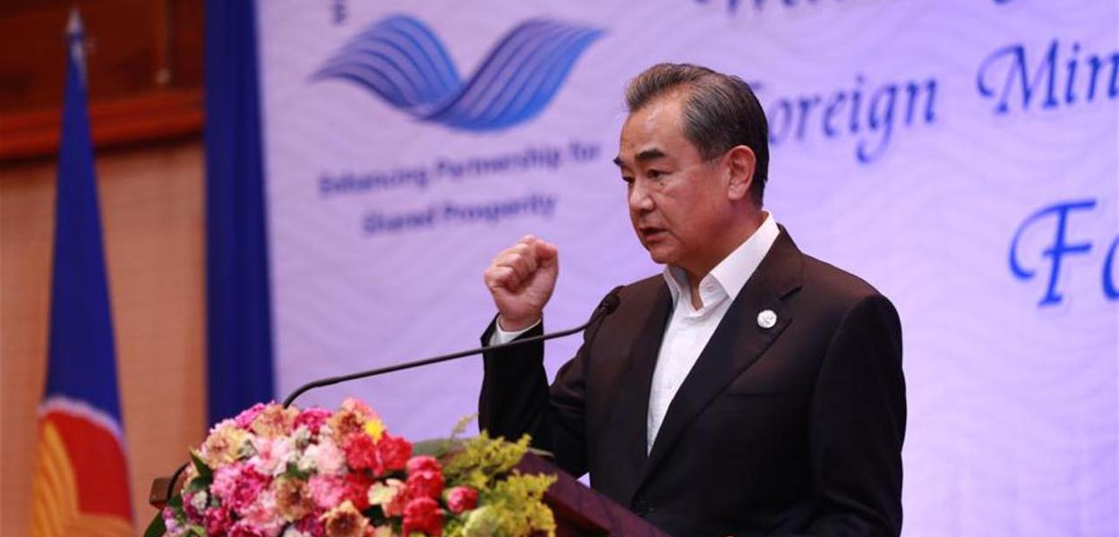 Wang Yi, chanceler da China (Foto: Xinhua) Wang Yi, chanceler da China
