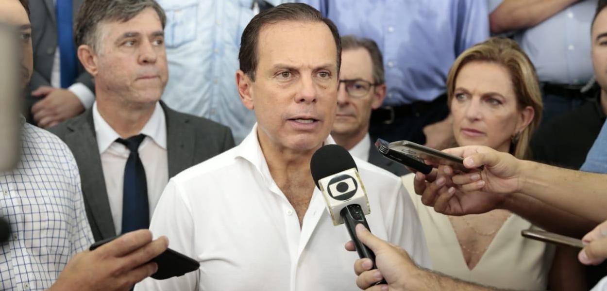 Governador descarta risco de atrito com PMs em São Paulo (Foto: Governo do Estado de São Paulo) Governador descarta risco de atrito com PMs em São Paulo