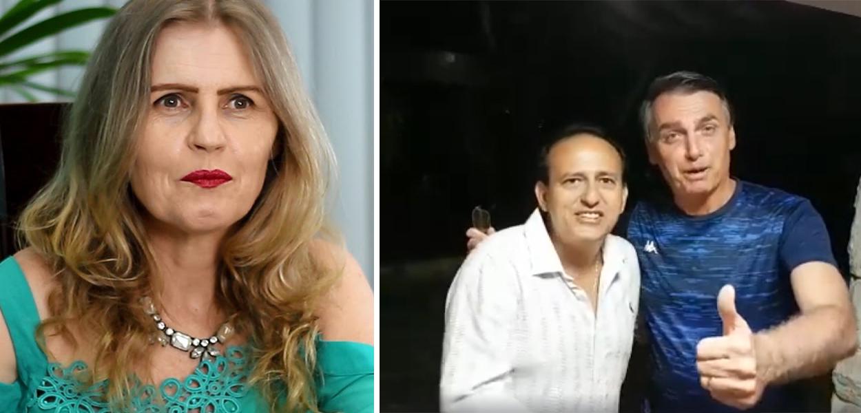 Verônica Brendler, pastor Edilásio Barra e Jair Bolsonaro (Foto: Reprodução/Facebook) Verônica Brendler, pastor Edilásio Barra e Jair Bolsonaro