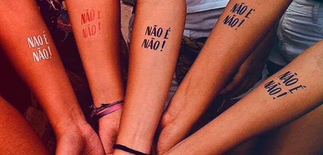 Campanha Não é Não (Foto: Reprodução/Instagram Não É Não) Campanha Não é Não