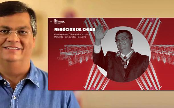 Flavio Dino e The Intercept (Foto: Reprodução) Flavio Dino e The Intercept