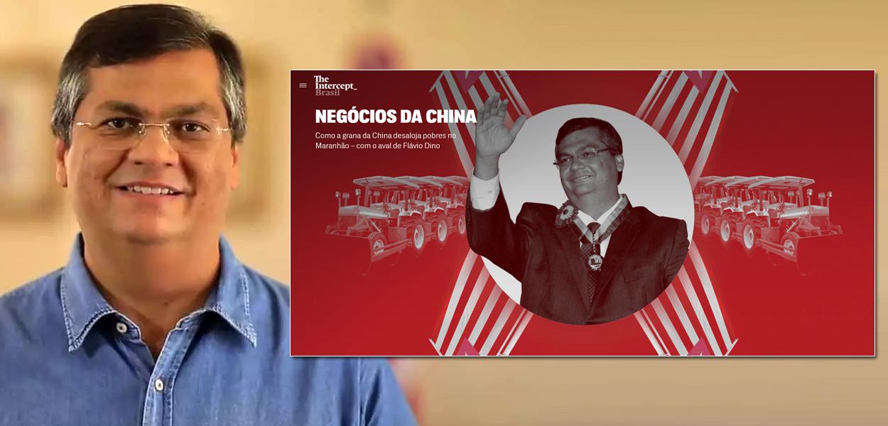 Flavio Dino e The Intercept (Foto: Reprodução) Flavio Dino e The Intercept