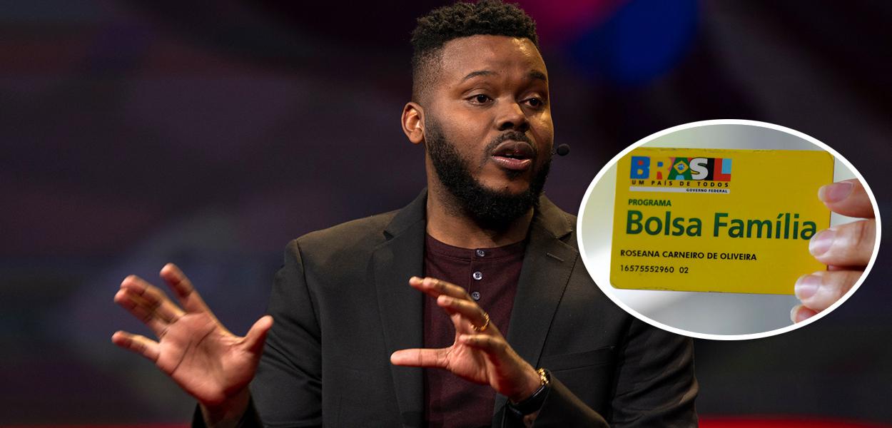 Michael Tubbs; cartão do Bolsa Família (Foto: Marla Aufmuth/TED | Senado Federal) Michael Tubbs; cartão do Bolsa Família