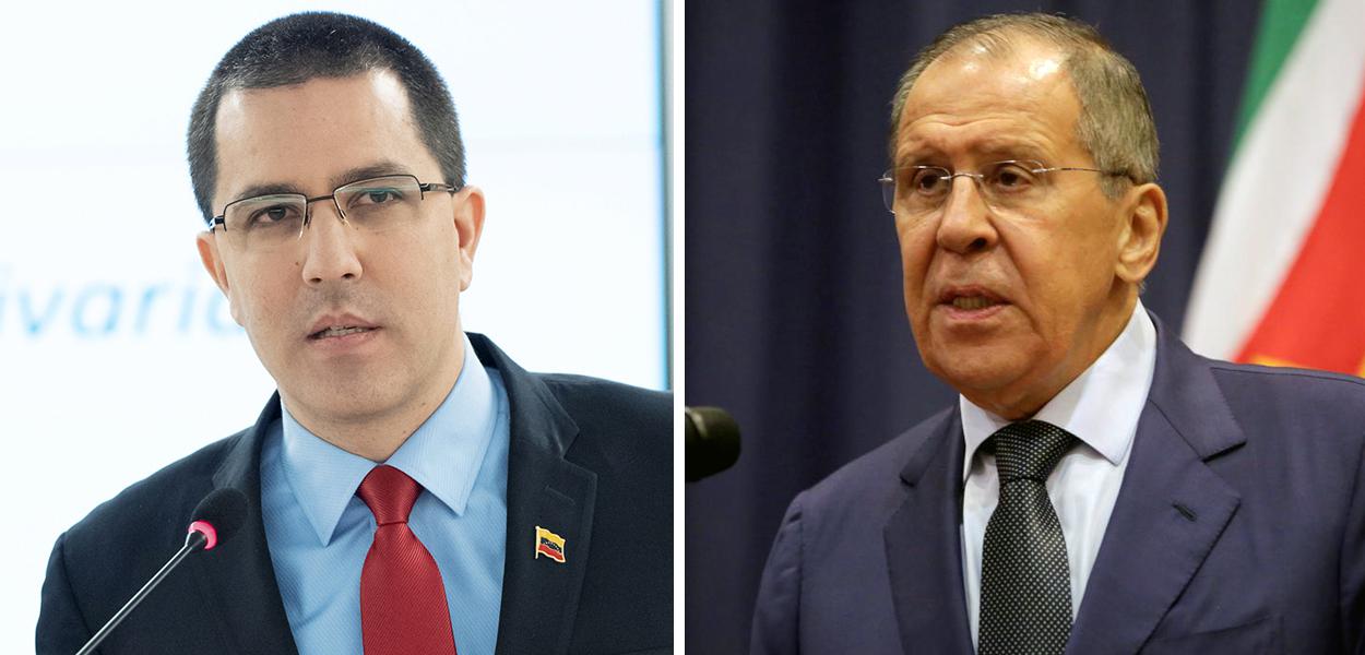 Jorge Arreaza e Sergei Lavrov (Foto: Reuters) Jorge Arreaza e Sergei Lavrov