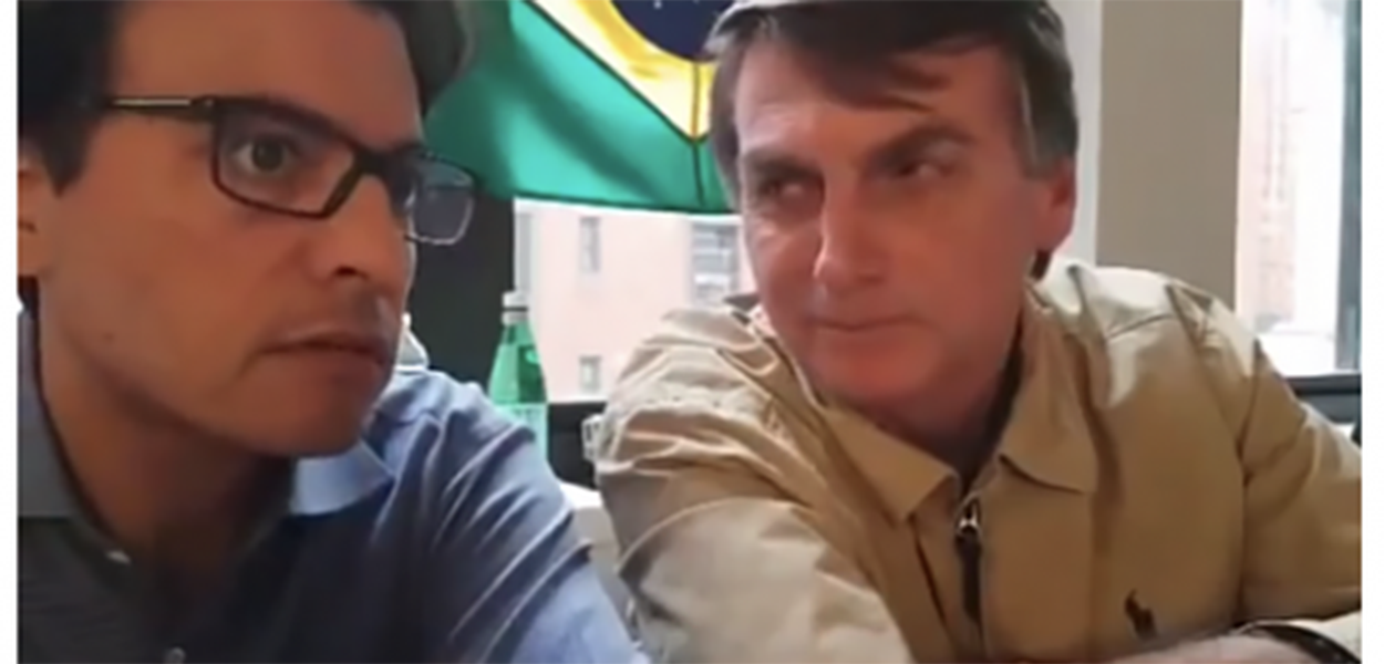 Otavio Fakhoury e Jair Bolsonaro (Foto: Reprodução) Otavio Fakhoury e Jair Bolsonaro