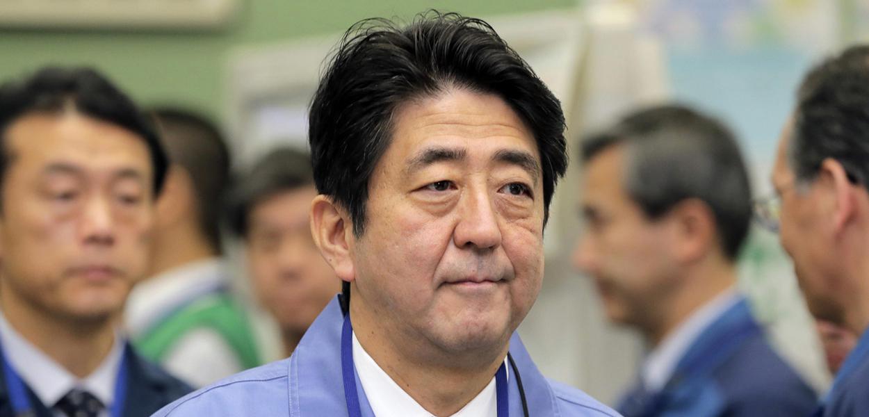 Shinzo Abe, primeiro-ministro do Japão (Foto: REUTERS/Itsuo Inouye/Pool ) Shinzo Abe, primeiro-ministro do Japão