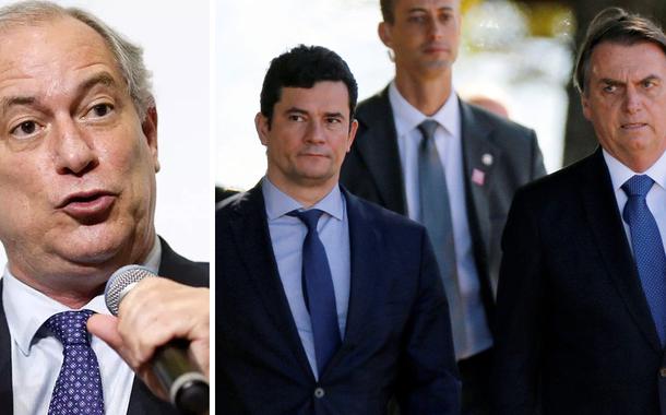 Ciro Gomes; Sérgio Moro e Jair Bolsonaro