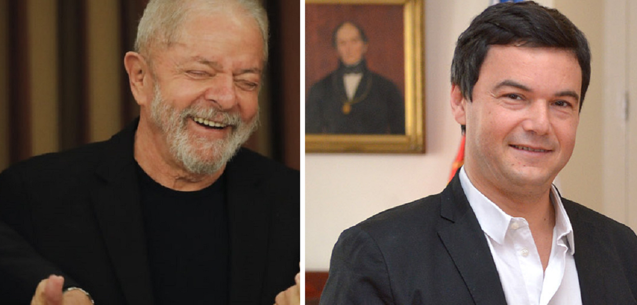 Lula e Piketty (Foto: Ricardo Stuckert) Lula e Piketty