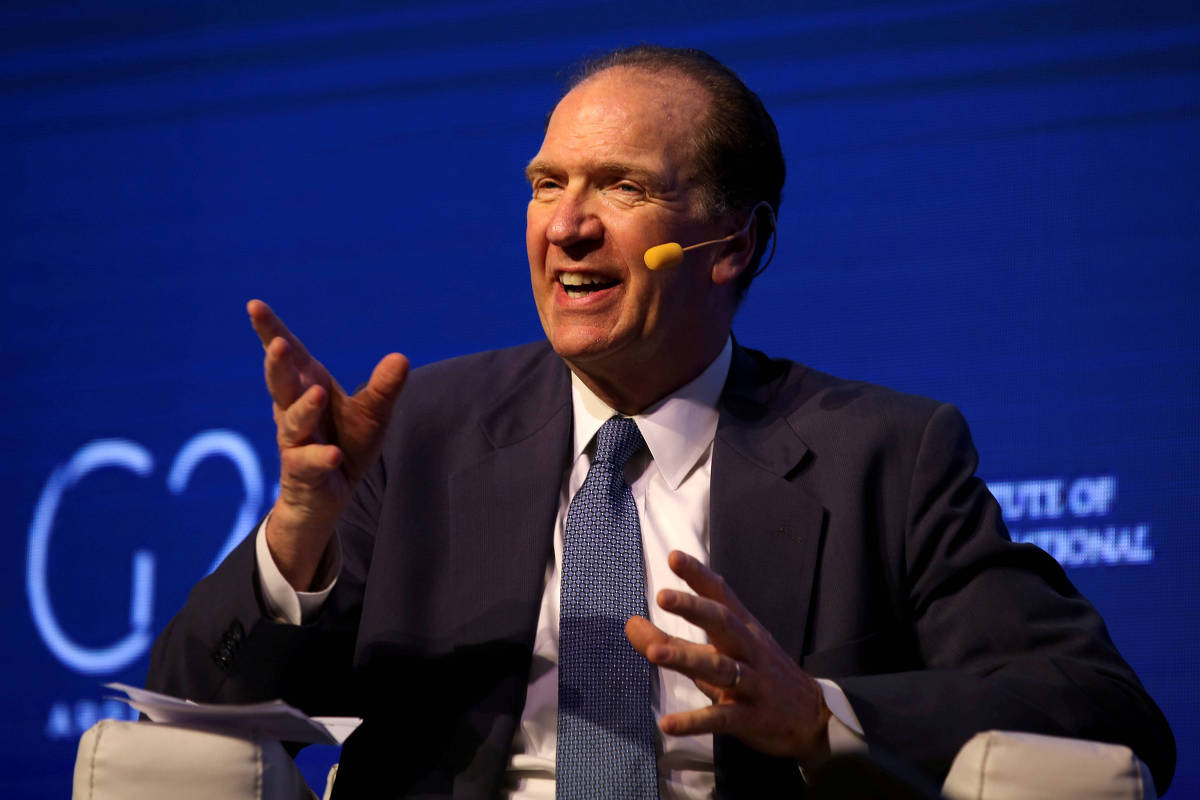 David Malpass do Banco Mundial (Foto: Agustin Marcarian / Reuters) David Malpass do Banco Mundial