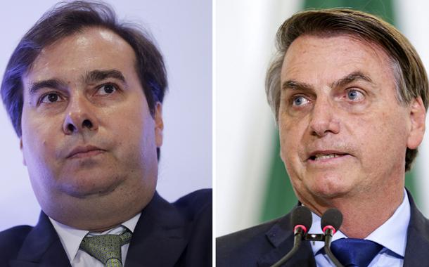 Rodrigo Maia e Jair Bolsonaro (Foto: Reuters | Carolina Antunes/PR) Rodrigo Maia e Jair Bolsonaro