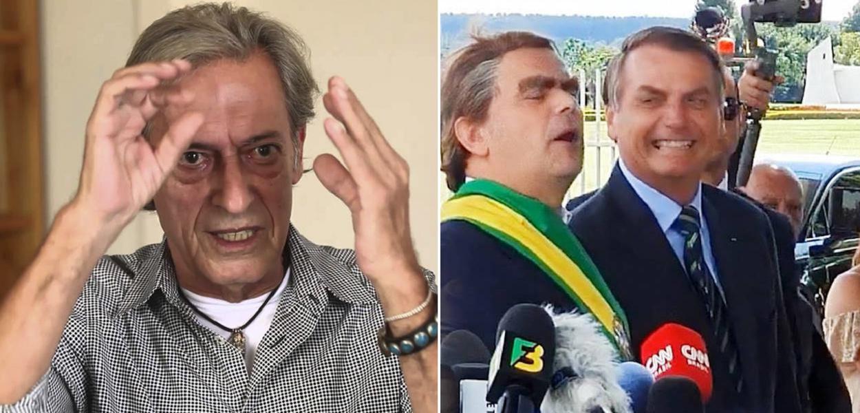 José Simão e Bolsonaro (Foto: Reprodução) José Simão e Bolsonaro