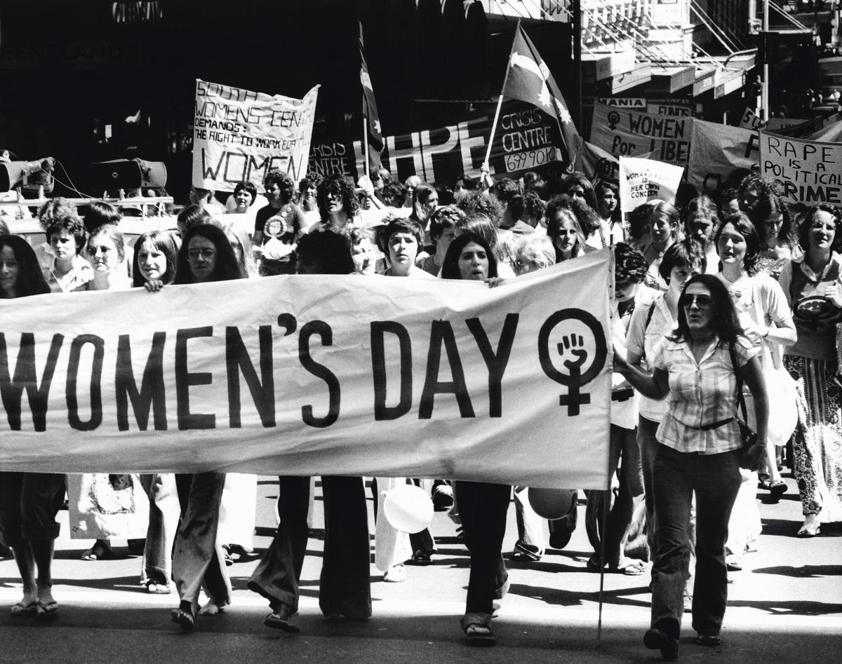 Marcha no dia da mulher (Foto: getty images) Marcha no dia da mulher