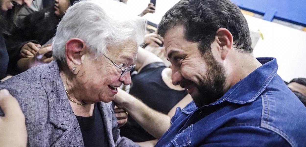 Luiza Erundina e Guilherme Boulos (Foto: Reprodução/Twitter) Luiza Erundina e Guilherme Boulos