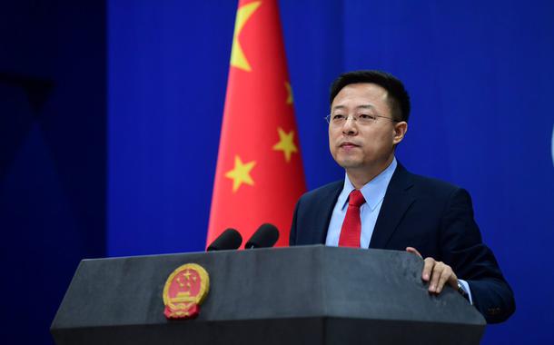 Zhao Lijian, porta-voz da chancelaria chinesa (Foto: Reprodução (Twitter)) Zhao Lijian, porta-voz da chancelaria chinesa