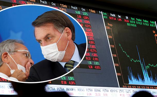 Paulo Guedes e Jair Bolsonaro; bolsa de Valores de São Paulo (Foto: Reuters) Paulo Guedes e Jair Bolsonaro; bolsa de Valores de São Paulo