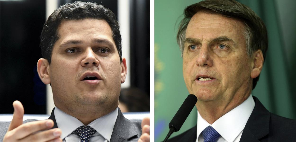 Presidente do Senado, Davi Alcolumbre, e Jair Bolsonaro (Foto: Agência Brasil) Presidente do Senado, Davi Alcolumbre, e Jair Bolsonaro