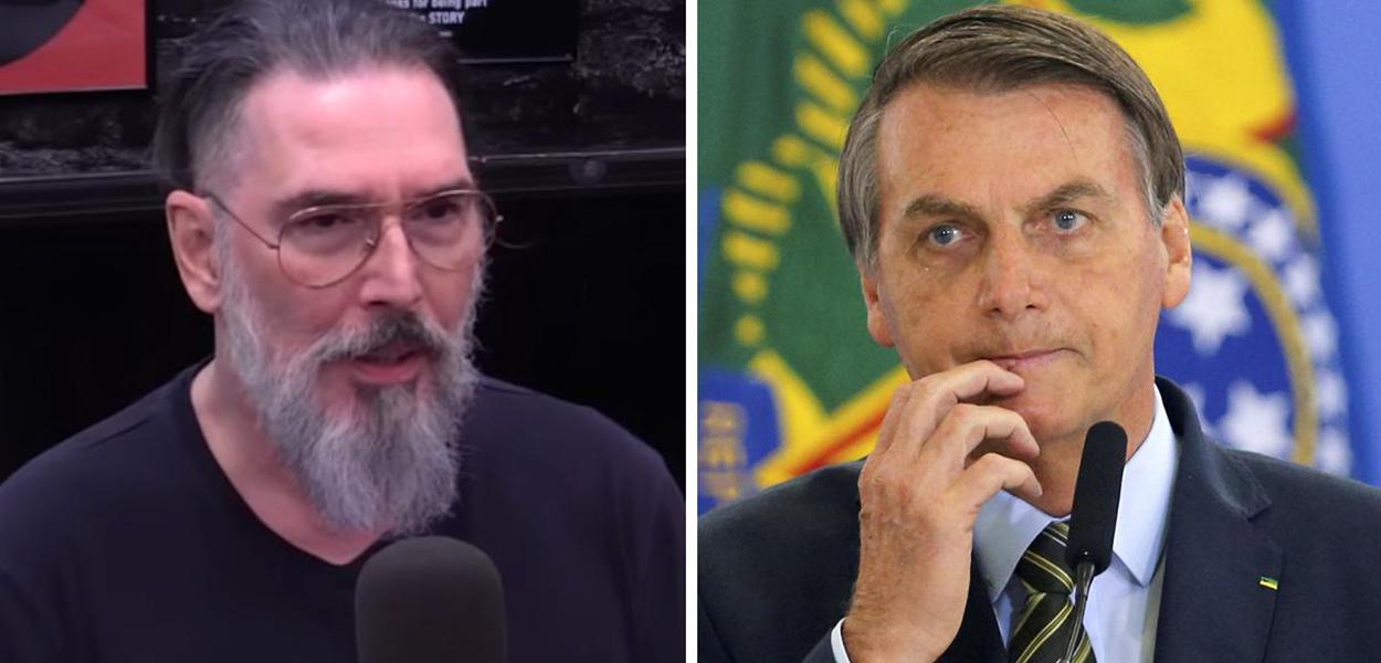 Lobão e Jair Bolsonaro (Foto: Reprodução | Reuters) Lobão e Jair Bolsonaro