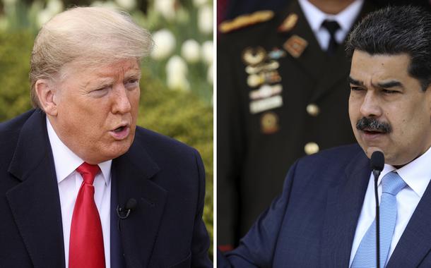 Donald Trump e Nicolás Maduro (Foto: Reuters) Donald Trump e Nicolás Maduro