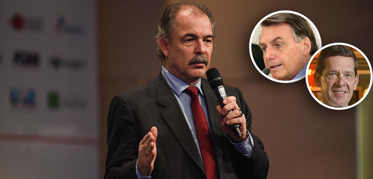 Aloizio Mercadante, Jair Bolsonaro e Junior Durski (Foto: Ministério da Educação | PR | Reprodução) Aloizio Mercadante, Jair Bolsonaro e Junior Durski