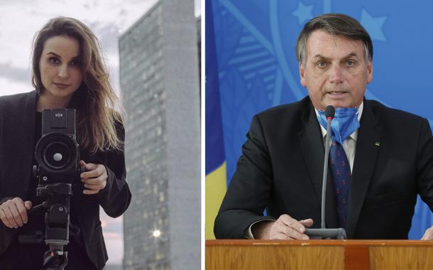 Petra Costa e Jair Bolsonaro (Foto: Reprodução) Petra Costa e Jair Bolsonaro