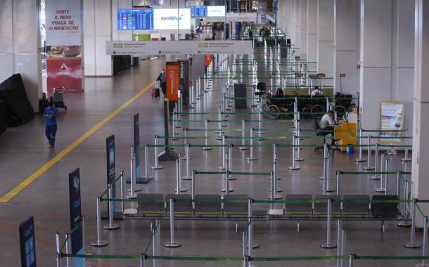 Aeroporto Internacional Juscelino Kubitschek, terceiro maior aeroporto do Brasil com pouca movimentação de passageiros (Foto: Marcello Casal JrAgência Brasil) Aeroporto Internacional Juscelino Kubitschek, terceiro maior aeroporto do Brasil com pouca movimentação de passageiros