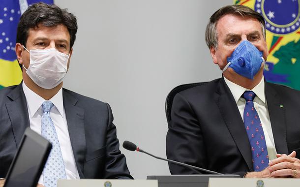 Luiz Henrique Mandetta e Jair Bolsonaro (Foto: Isac Nóbrega/PR) Luiz Henrique Mandetta e Jair Bolsonaro