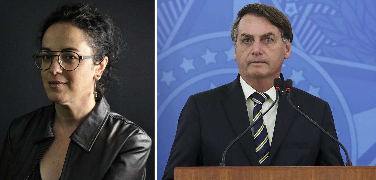 Marcia Tiburi e Jair Bolsonaro (Foto: 247 | Marcos Corrêa/PR) Marcia Tiburi e Jair Bolsonaro