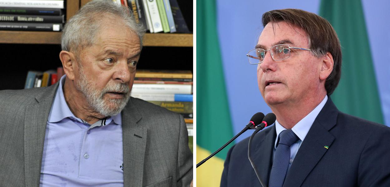 Ex-presidente Lula e Jair Bolsonaro (Foto: Brasil247 | Marcos Corrêa/PR) Ex-presidente Lula e Jair Bolsonaro