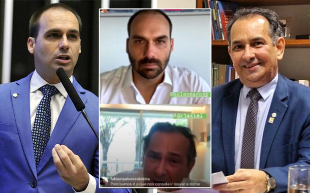 Eduardo Bolsonaro e Jaziel Pereira (Foto: Divulgação) Eduardo Bolsonaro e Jaziel Pereira