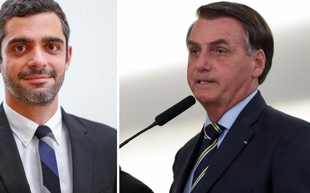 Bruno Boghossian e Jair Bolsonaro (Foto: Reprodução | PR) Bruno Boghossian e Jair Bolsonaro