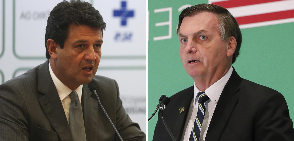 Luiz Henrique Mandetta e Jair Bolsonaro (Foto: ABr | PR) Luiz Henrique Mandetta e Jair Bolsonaro