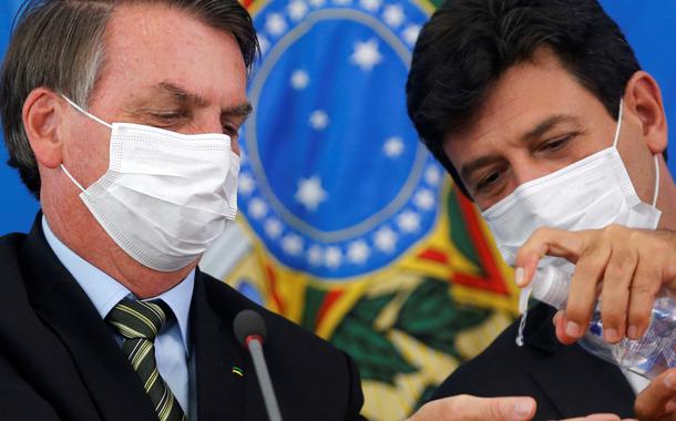 Jair Bolsonaro e Luiz Henrique Mandetta (Foto: ADRIANO MACHADO/REUTERS) Jair Bolsonaro e Luiz Henrique Mandetta