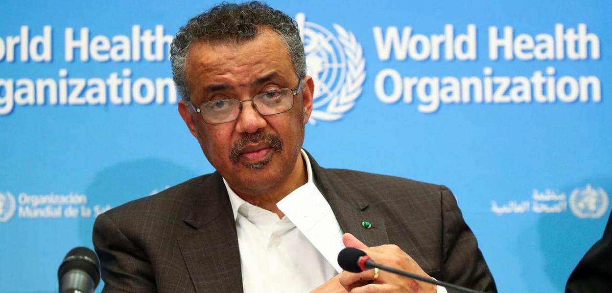 Diretor-geral da OMS, Tedros Adhanom (Foto: Reuters) Diretor-geral da OMS, Tedros Adhanom
