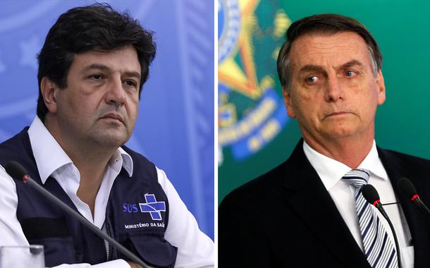 Luiz Henrique Mandetta e Jair Bolsonaro (Foto: José Dias/PR | Adriano Machado/Reuters) Luiz Henrique Mandetta e Jair Bolsonaro