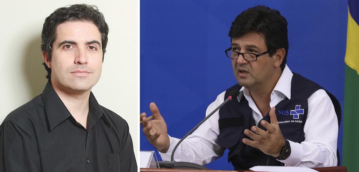 Bernardo Mello Franco e Luiz Henrique Mandetta (Foto: Reprodução | PR) Bernardo Mello Franco e Luiz Henrique Mandetta
