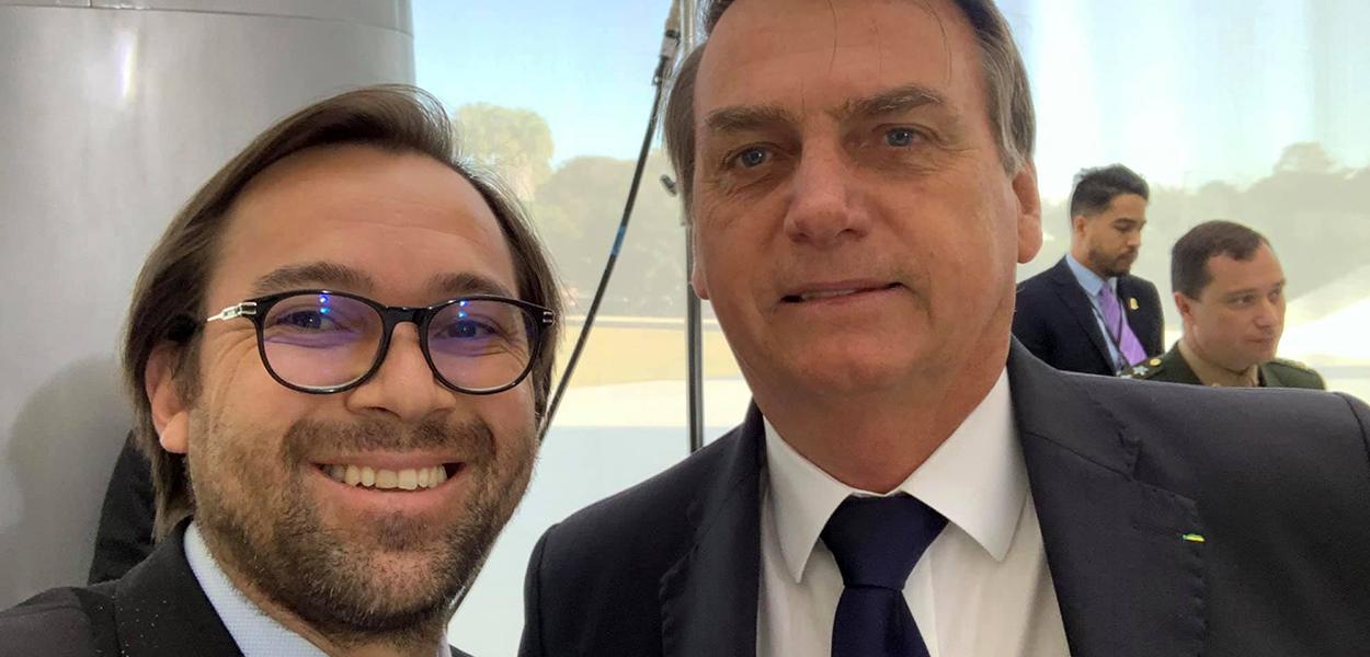 Vavá Martins e Jair Bolsonaro (Foto: Reprodução) Vavá Martins e Jair Bolsonaro