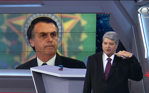 Bolsonaro dá entrevista a Datena, na Band (Foto: Reprodução) Bolsonaro dá entrevista a Datena, na Band
