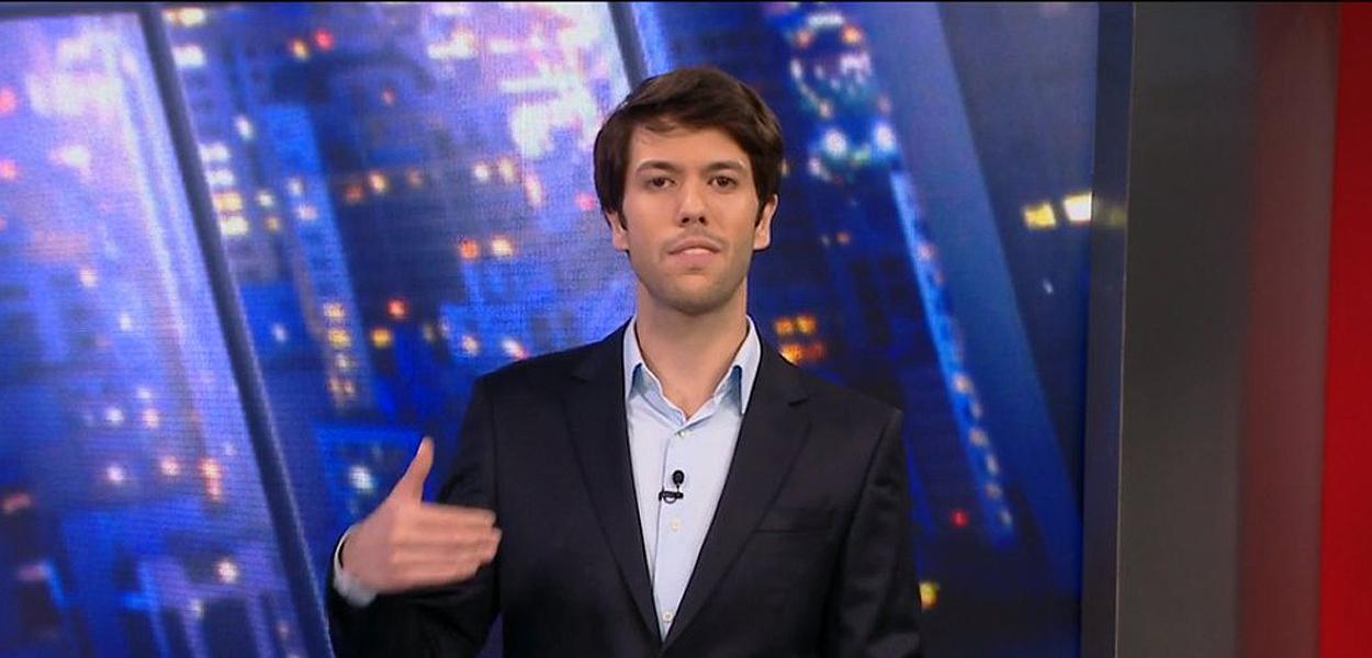 Caio Coppolla usou CNN para fazer merchandising de candidato do Novo para o qual trabalhou em 2018 (Foto: Reprodução) Caio Coppolla usou CNN para fazer merchandising de candidato do Novo para o qual trabalhou em 2018