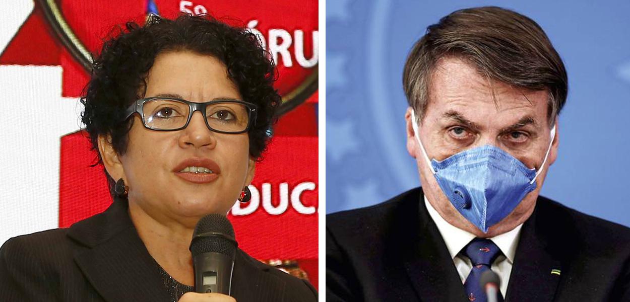 Filósofa Viviane Mosé e Jair Bolsonaro (Foto: Moraes Neto/Sebrae | Ueslei Marcelino/Reuters) Filósofa Viviane Mosé e Jair Bolsonaro