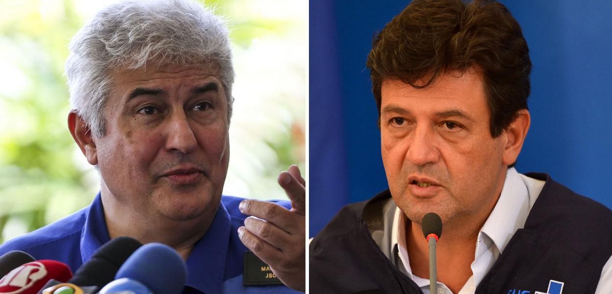 Mandetta e Marcos Pontes (Foto: Agência Brasil) Mandetta e Marcos Pontes