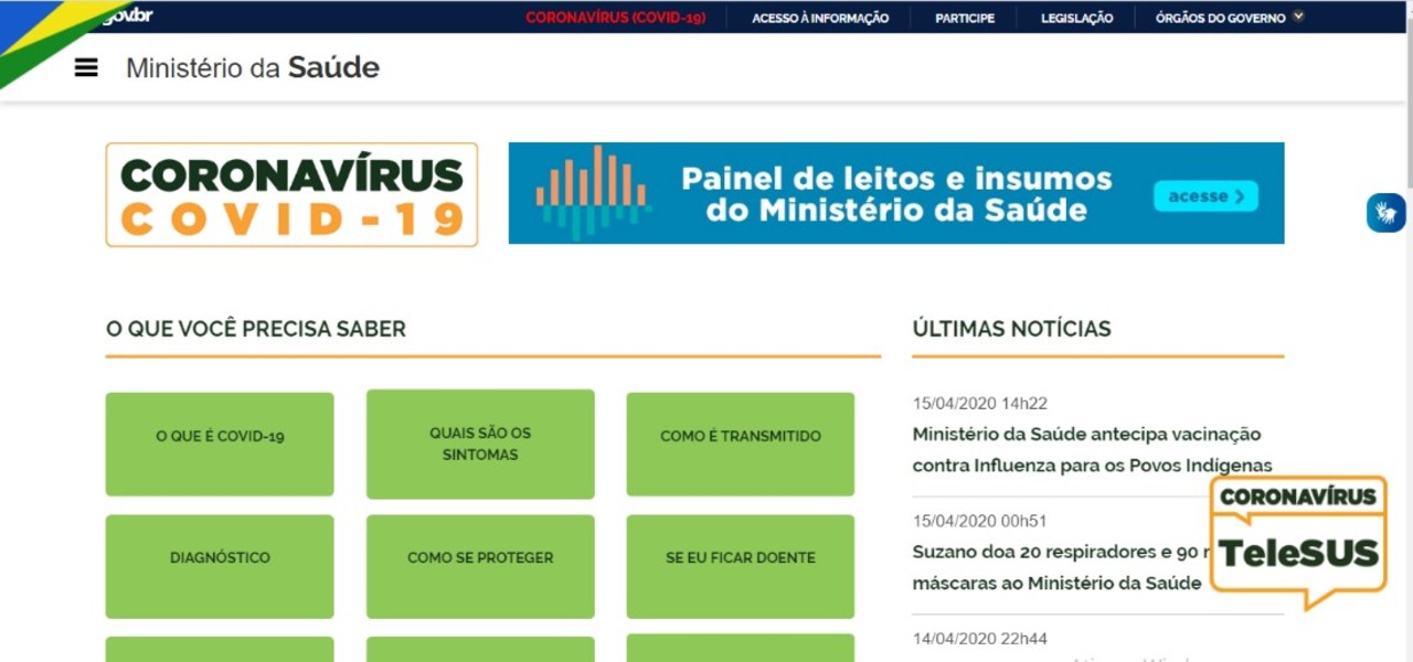 6 sites de saúde para nos educarmos durante esta quarentena
