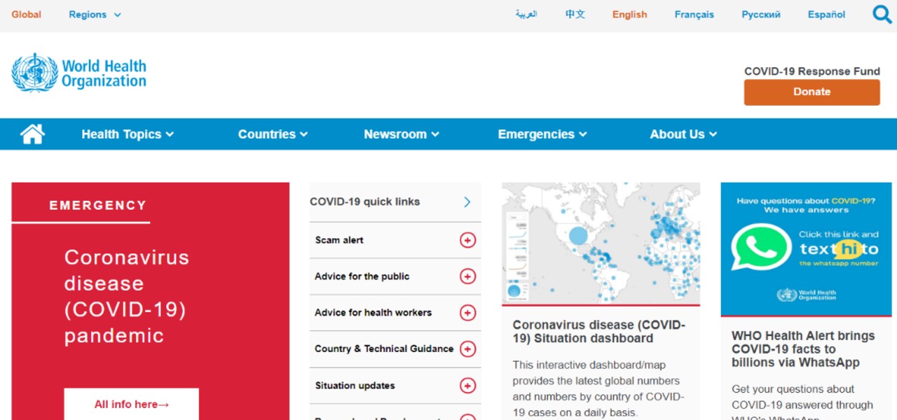 6 sites de saúde para nos educarmos durante esta quarentena