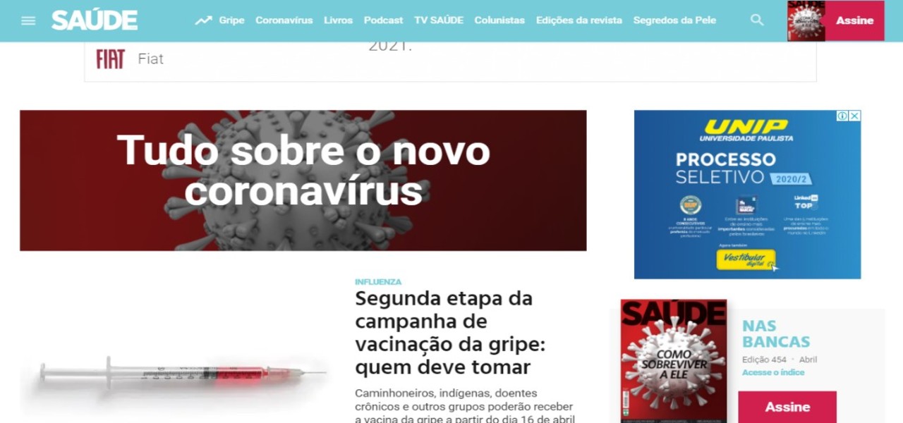 6 sites de saúde para nos educarmos durante esta quarentena