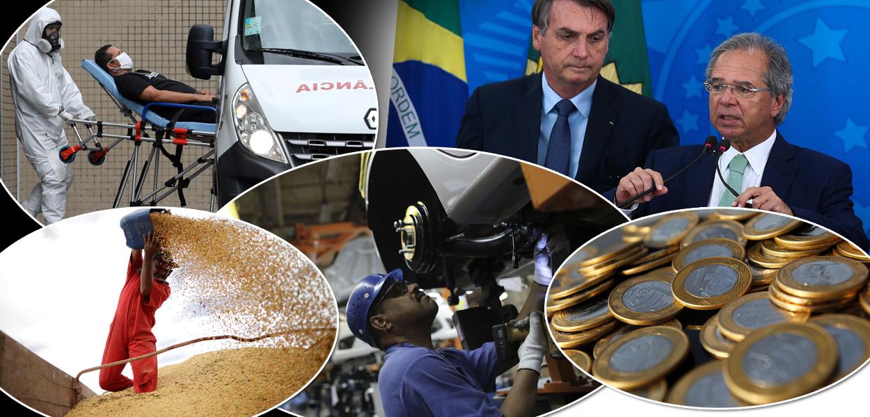 Jair Bolsonaro e o ministro da Economia, Paulo Guedes (Foto: ABr - Reuters) Jair Bolsonaro e o ministro da Economia, Paulo Guedes