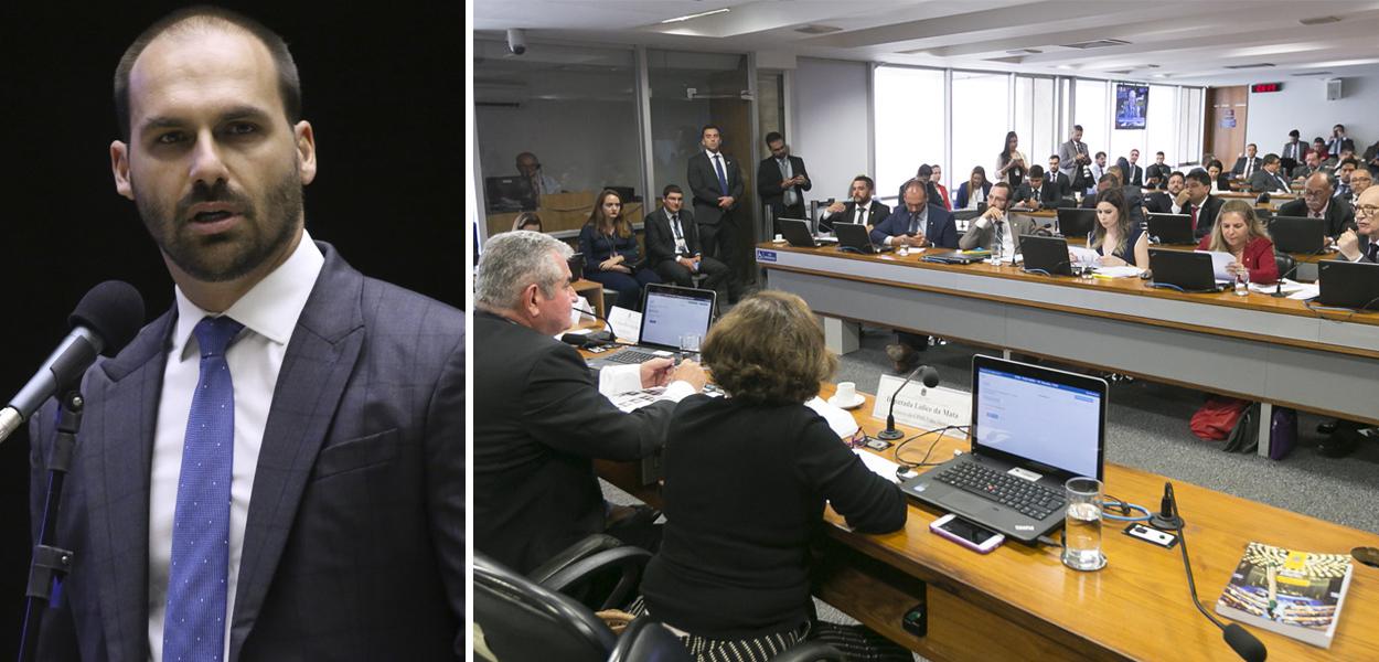 Eduardo Bolsonaro; CPI das Fake News (Foto: Cleia Viana/Câmara dos Deputados | Gustavo Bezerra) Eduardo Bolsonaro; CPI das Fake News