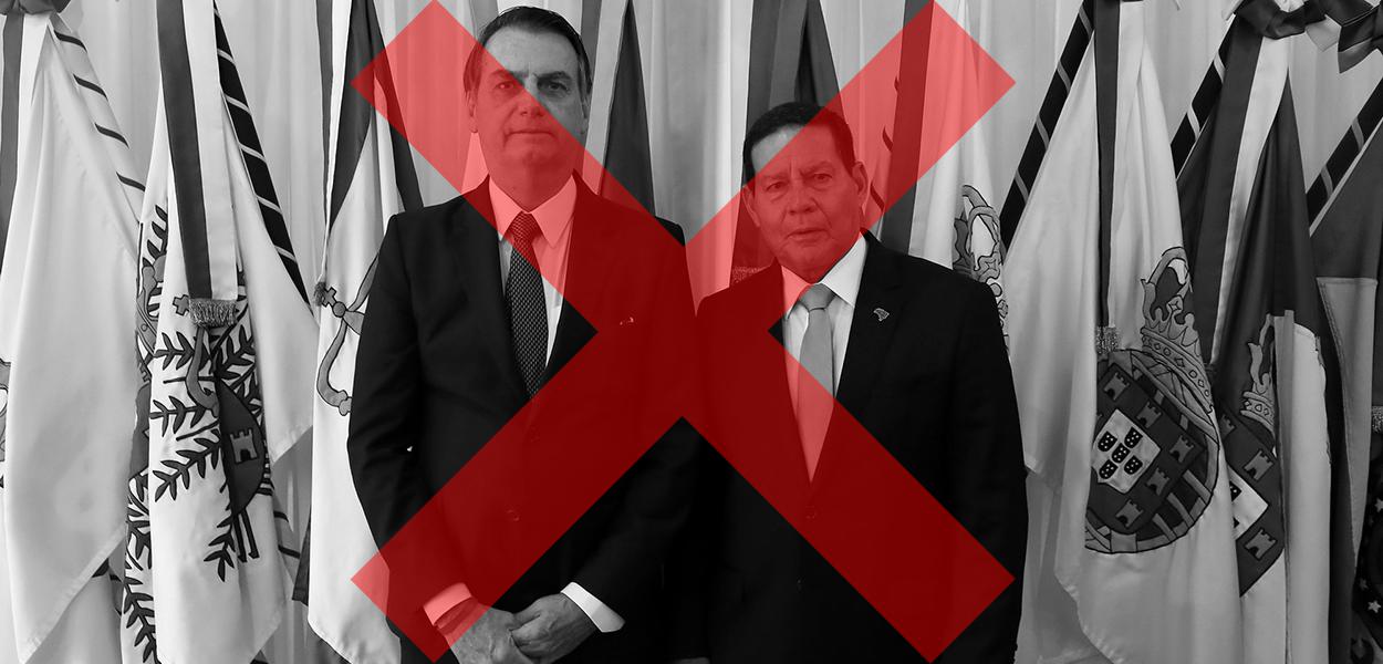 Jair Bolsonaro e Hamilton Mourão (Foto: Marcos Corrêa/PR - Edição: 247) Jair Bolsonaro e Hamilton Mourão